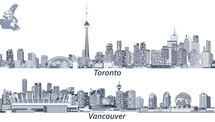 مقایسه هزینه زندگی در ونکوور و تورنتو